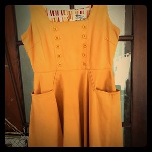 Tulle | Dresses | 98 Vintage Mustard Yellow Dress | Poshmark